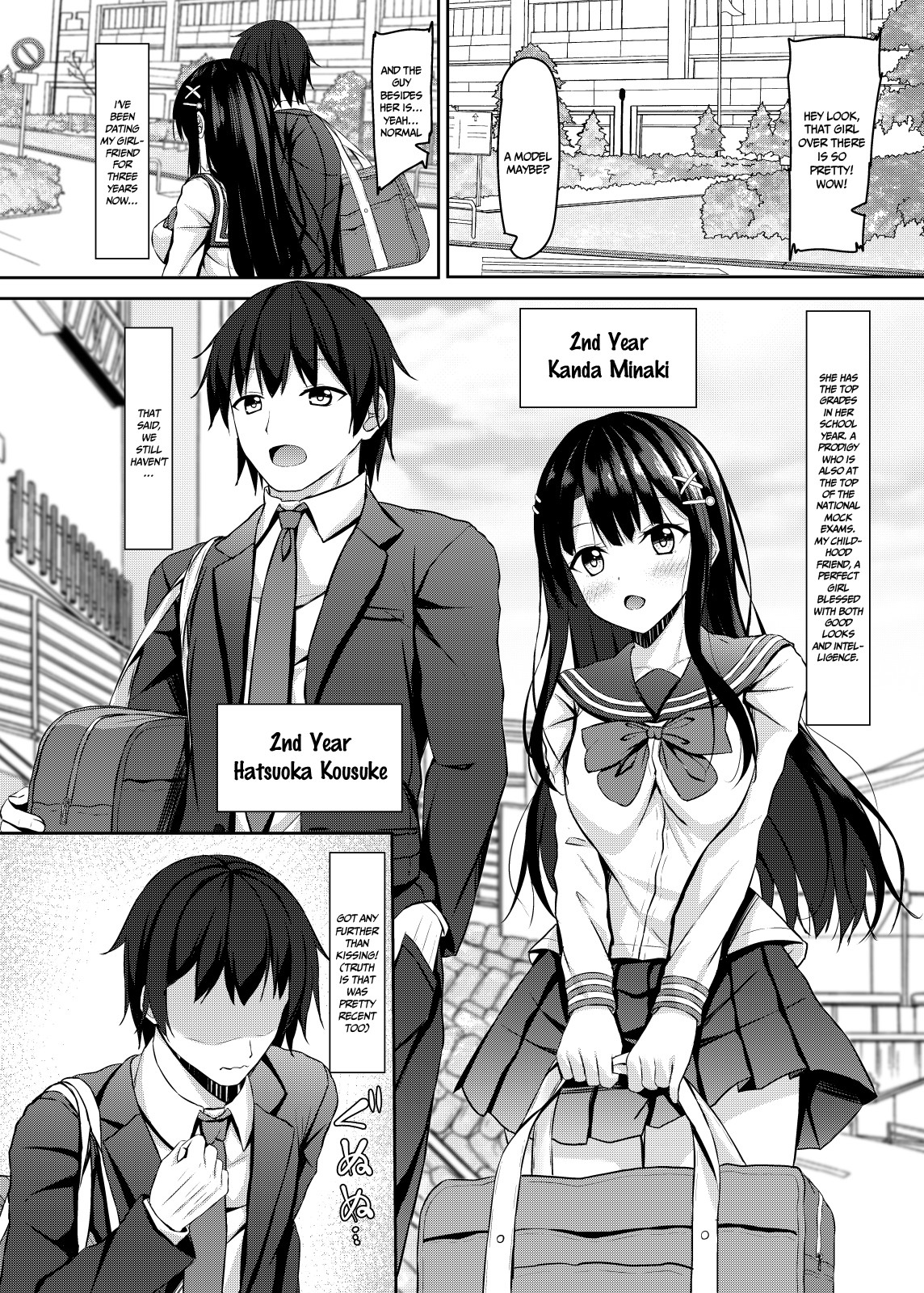 Hentai Manga Comic-The First of an Embarrassed Highschool Girl Blessed With Both Brains and Beauty-Read-3